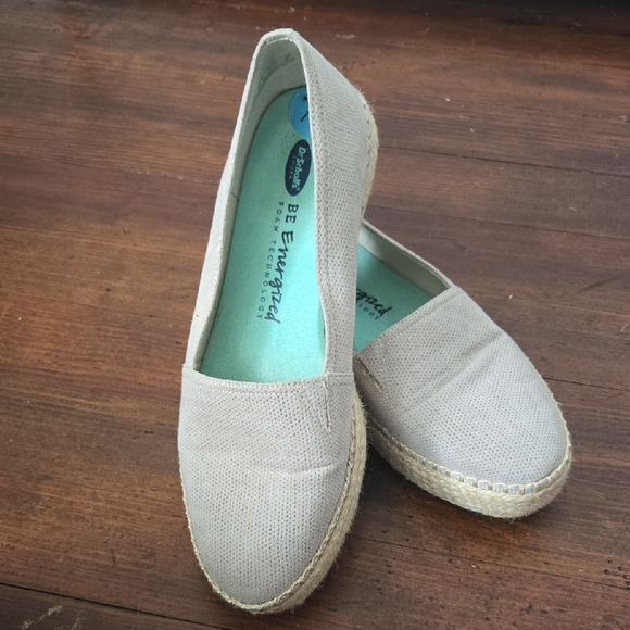 Dr. Scholl's Shoes - Dr. Scholl's Gray Espadrille Slip-Ons with Minimalist Design